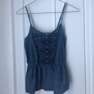 Jean tank top